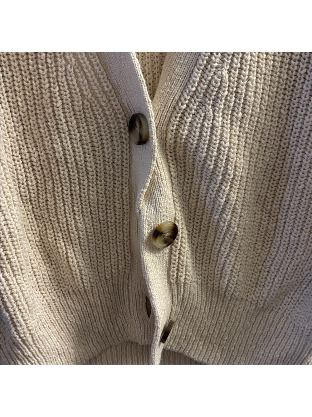 Madewell Textured Cream Cardigan - Picture 4 of 5